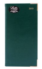 Ежедневник LETTS LEXICON (PU) A6 искусст. кожа белые страницы позолоч. cрез мет. уголки зеленый