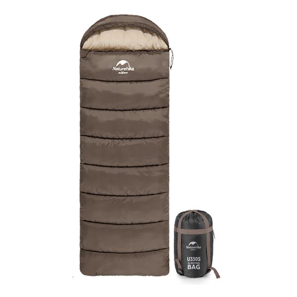 Спальный мешок Naturehike U350 (190+30)х75 см, темно-зеленый NH20MSD07-AGRU3 левая