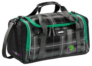 Сумка спортивная Coocazoo SporterPorter Classic Check Black черный/серый 00119618 20x42x21см отделение для обуви