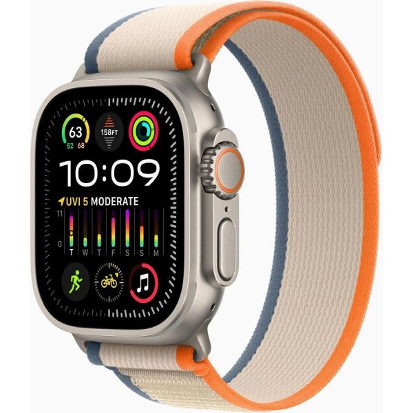 Умные часы Apple Watch Ultra 2 A2986 49 мм титан/оранжевый/бежевый [mrf13ll/a]